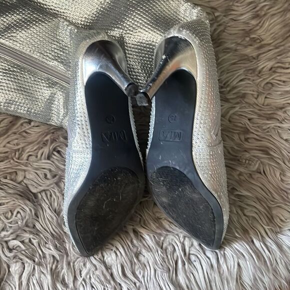 Silver rhinestone cowgirl boots - Picture 5 of 12